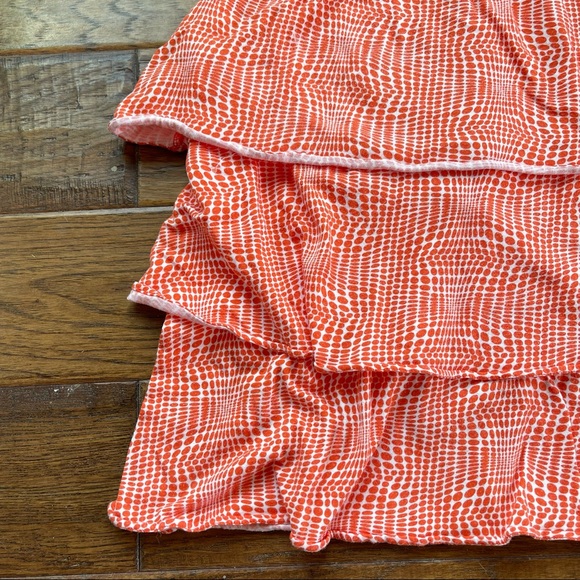 MICHAEL Michael Kors orange & white tiered tank top size medium - Picture 11 of 14